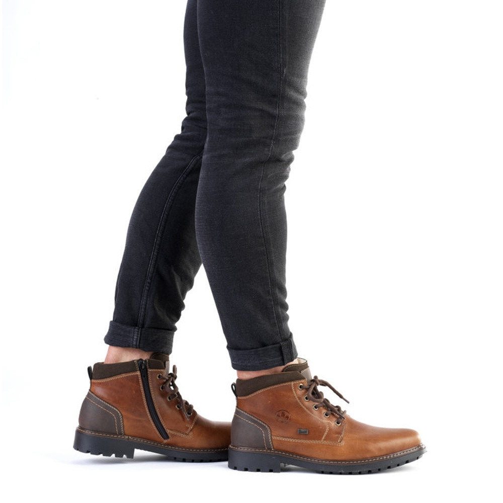 detail Pánská kotníková obuv RIEKER F4610-24 hnědá W2