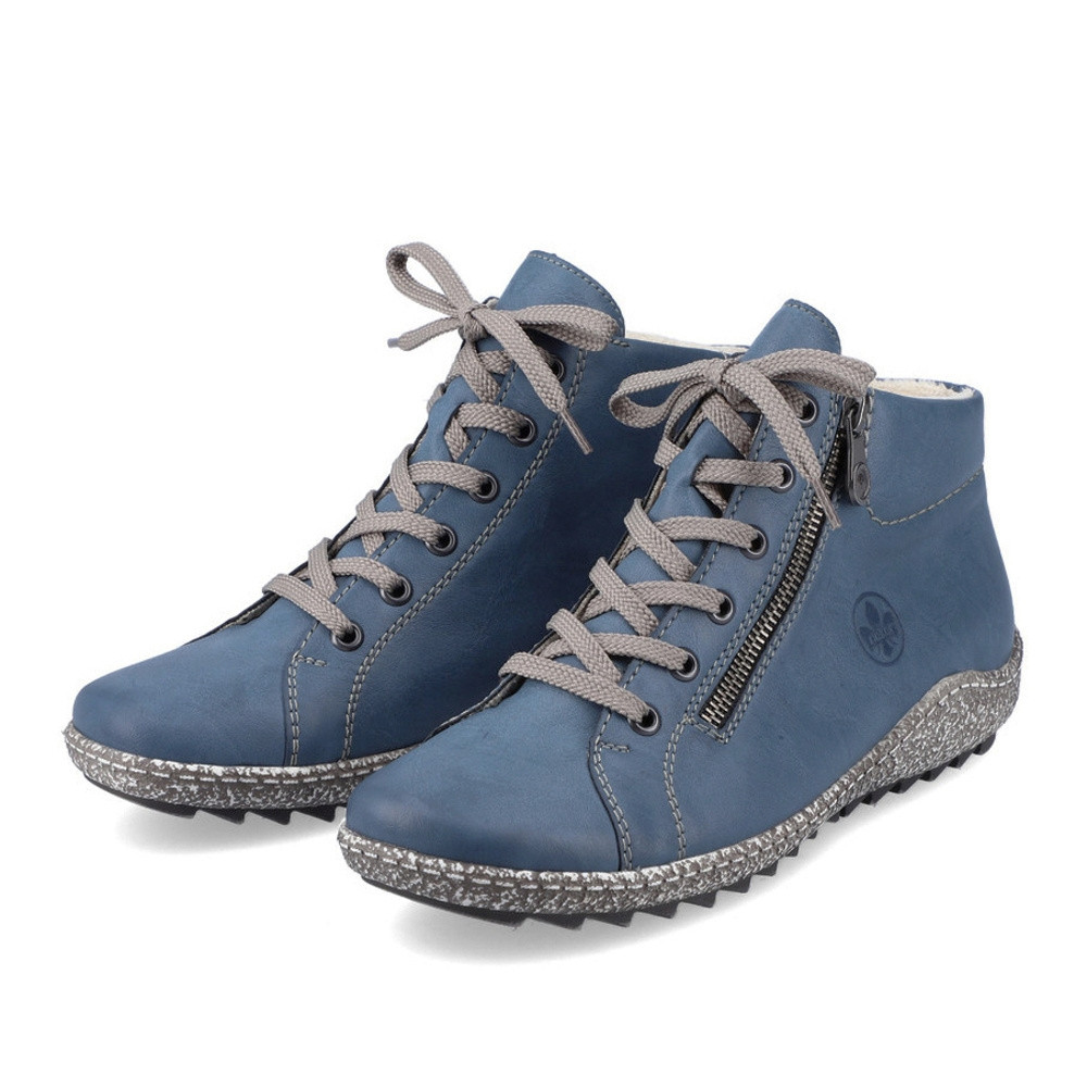 detail Dámská kotníková obuv RIEKER L7520-14 modrá W1