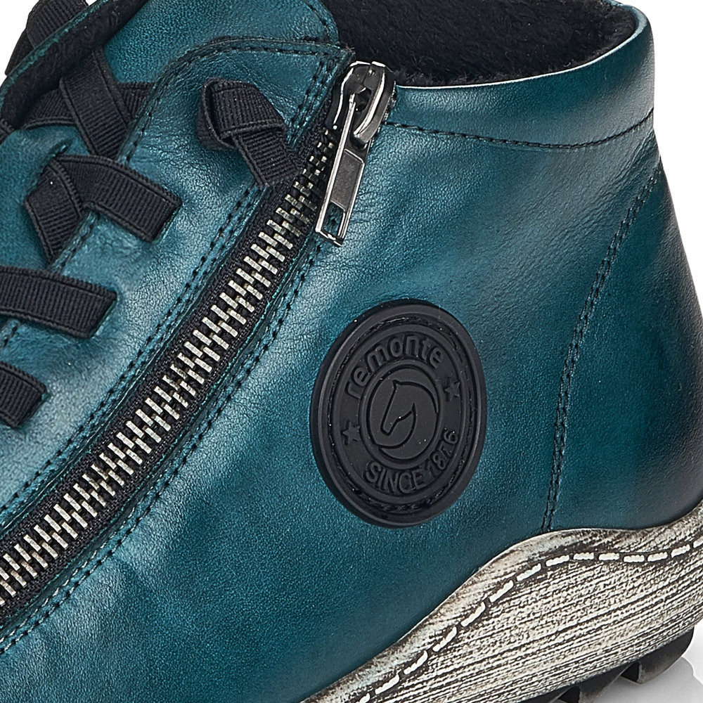 detail Dámská kotníková obuv REMONTE R1498-12 modrá W4