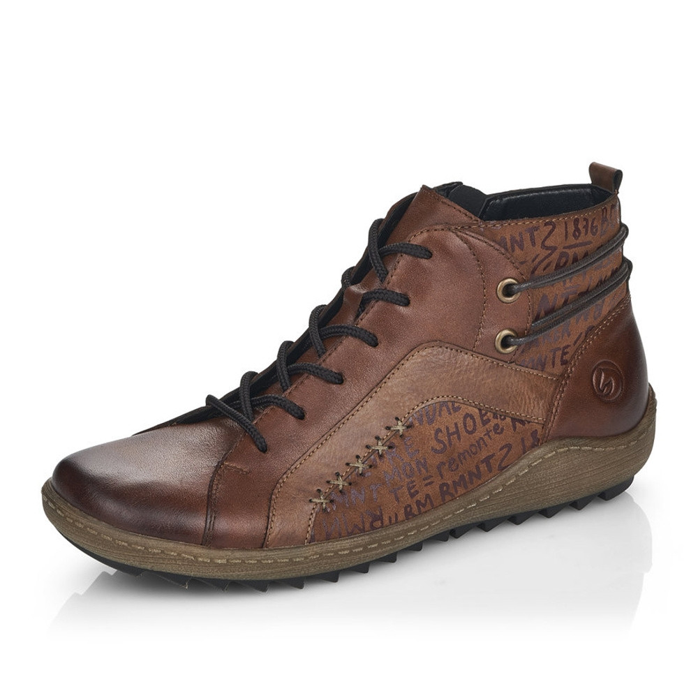 detail Dámská kotníková obuv REMONTE R1499-22 hnědá W2