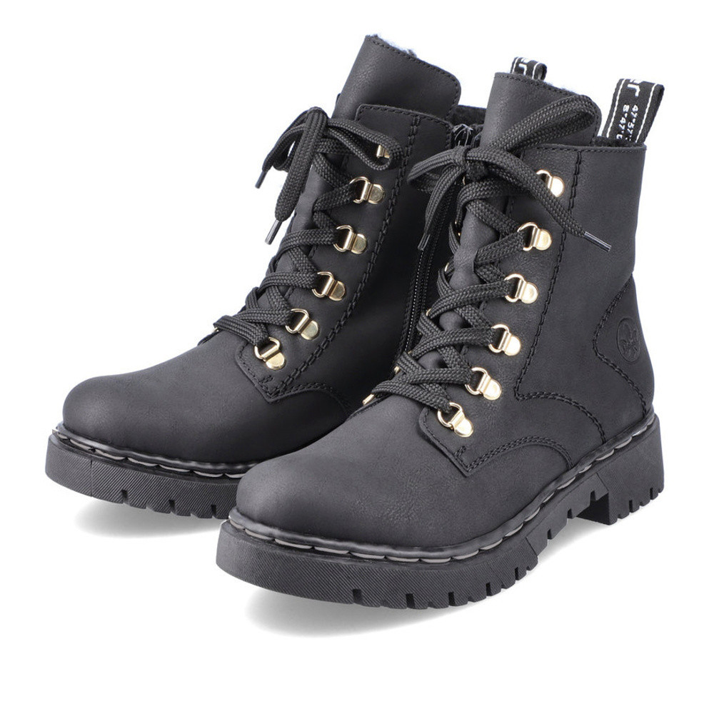 detail Dámska členková obuv RIEKER Y2422-00 čierna W4