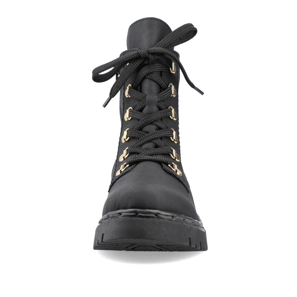 detail Dámska členková obuv RIEKER Y2422-00 čierna W4