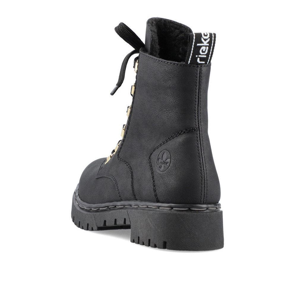 detail Dámska členková obuv RIEKER Y2422-00 čierna W4