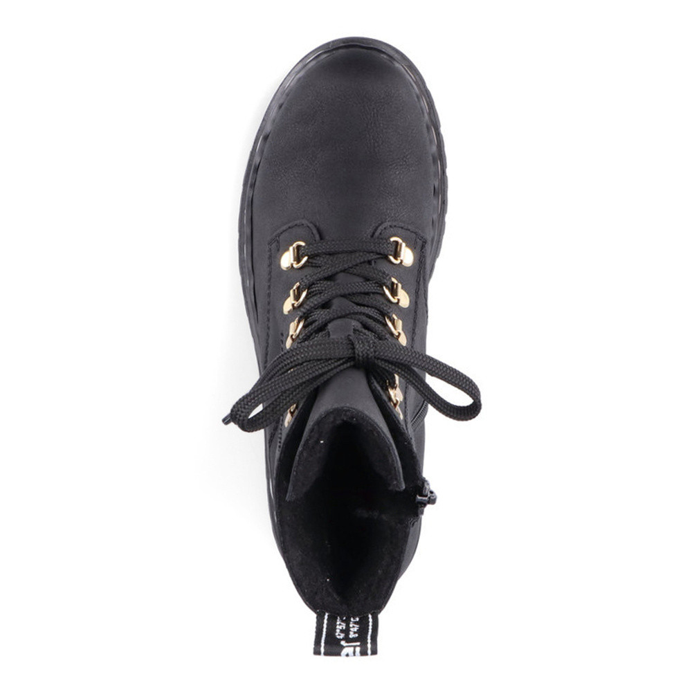 detail Dámska členková obuv RIEKER Y2422-00 čierna W4