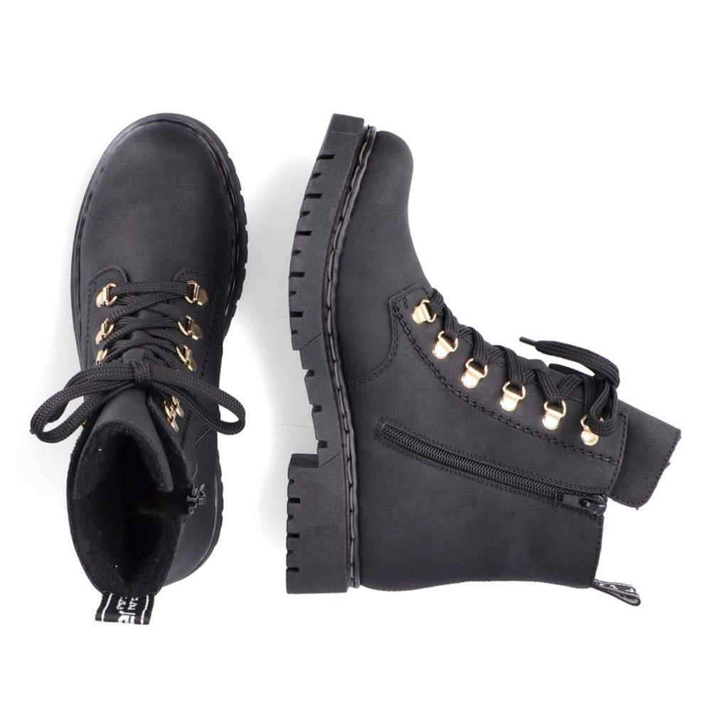 detail Dámska členková obuv RIEKER Y2422-00 čierna W4