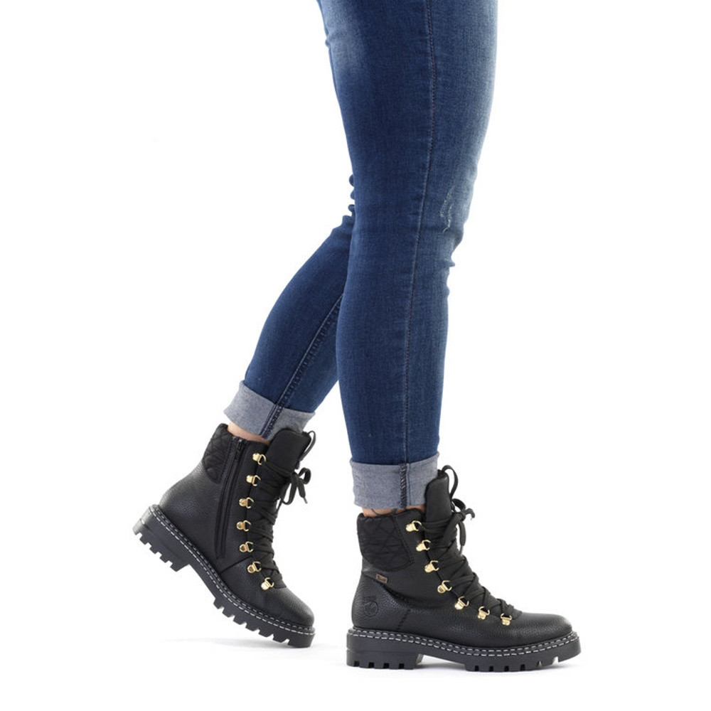 detail Dámská obuv RIEKER RIE-10302068-W2 černá