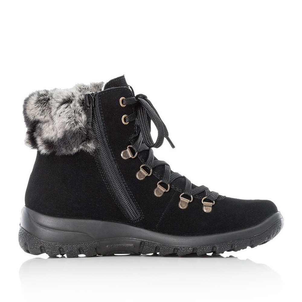 detail Dámská kotníková obuv RIEKER Z7130-00 černá W2