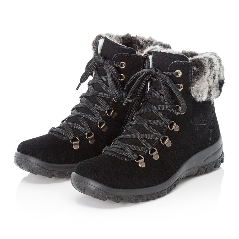 detail Dámská kotníková obuv RIEKER Z7130-00 černá W2