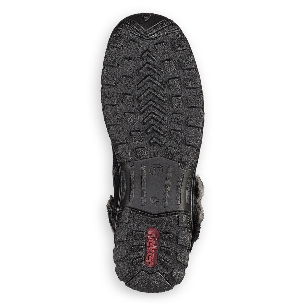 detail Dámská kotníková obuv RIEKER Z7130-00 černá W2