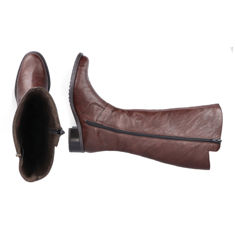 detail Dámské kozačky RIEKER RIE-10302087-W1 hnědá