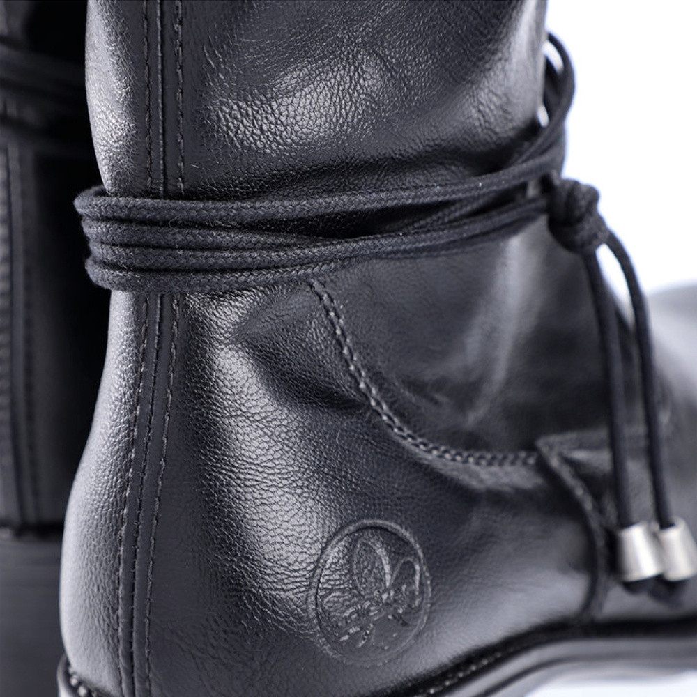 detail Dámské kozačky RIEKER Z7361-00 černá W3