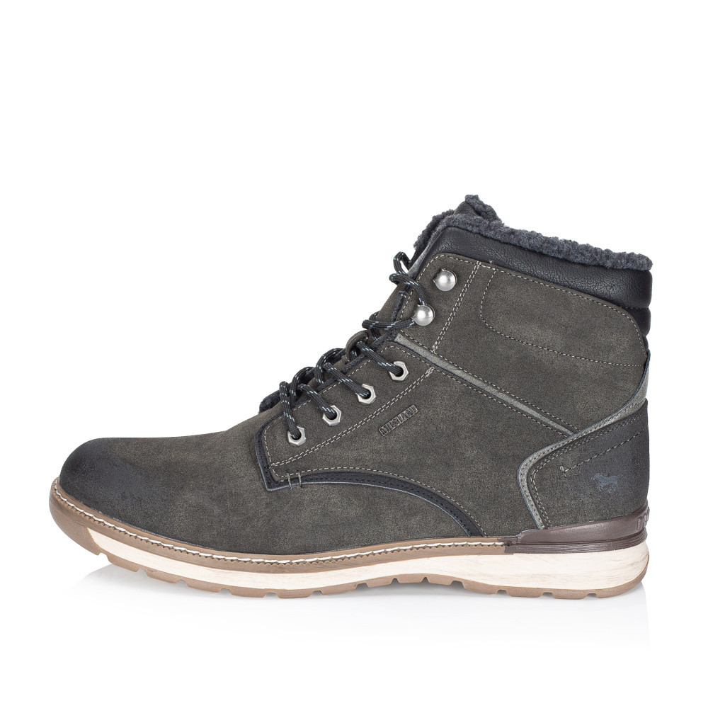 detail Pánská kotníková obuv MUSTANG 4141604-20 šedá W4