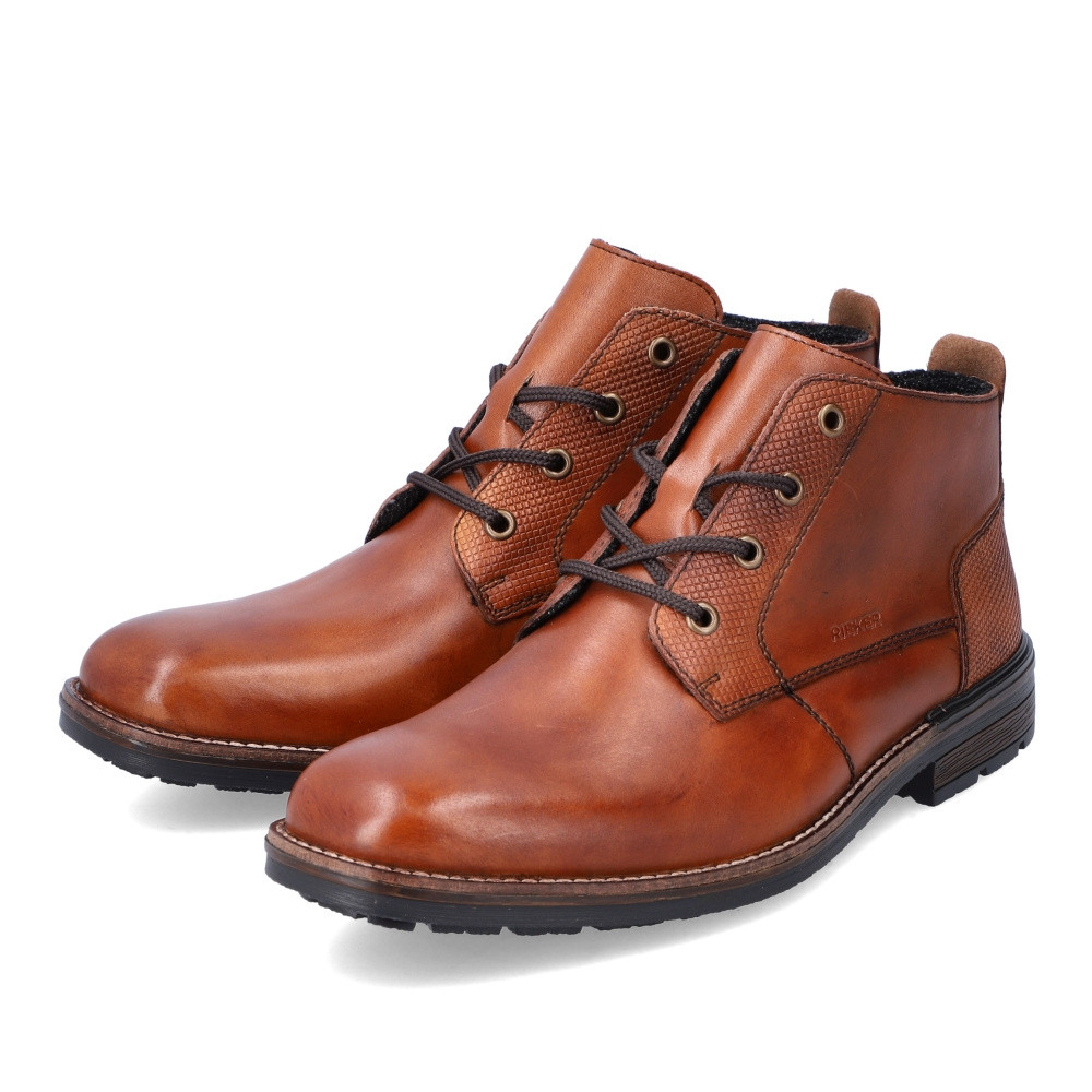 detail Pánská kotníková obuv RIEKER B1322-24 hnědá W2