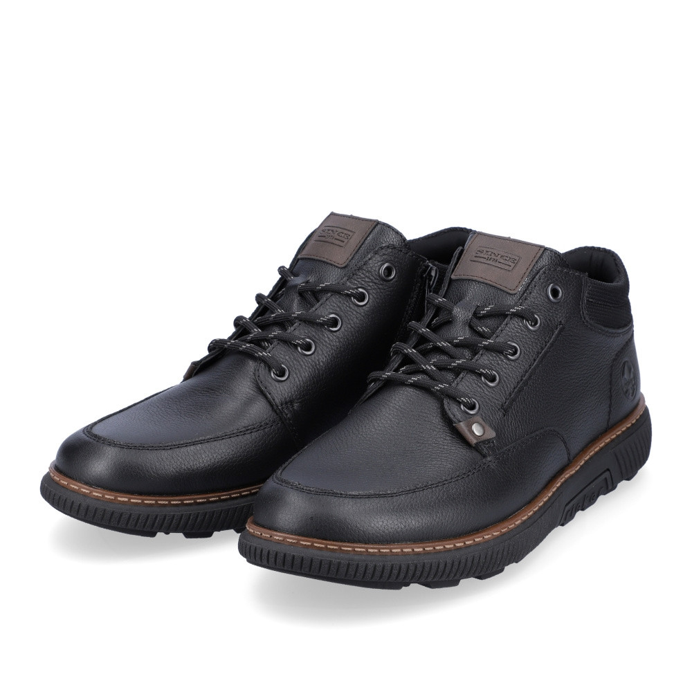 detail Pánská kotníková obuv RIEKER B3305-00 černá W2