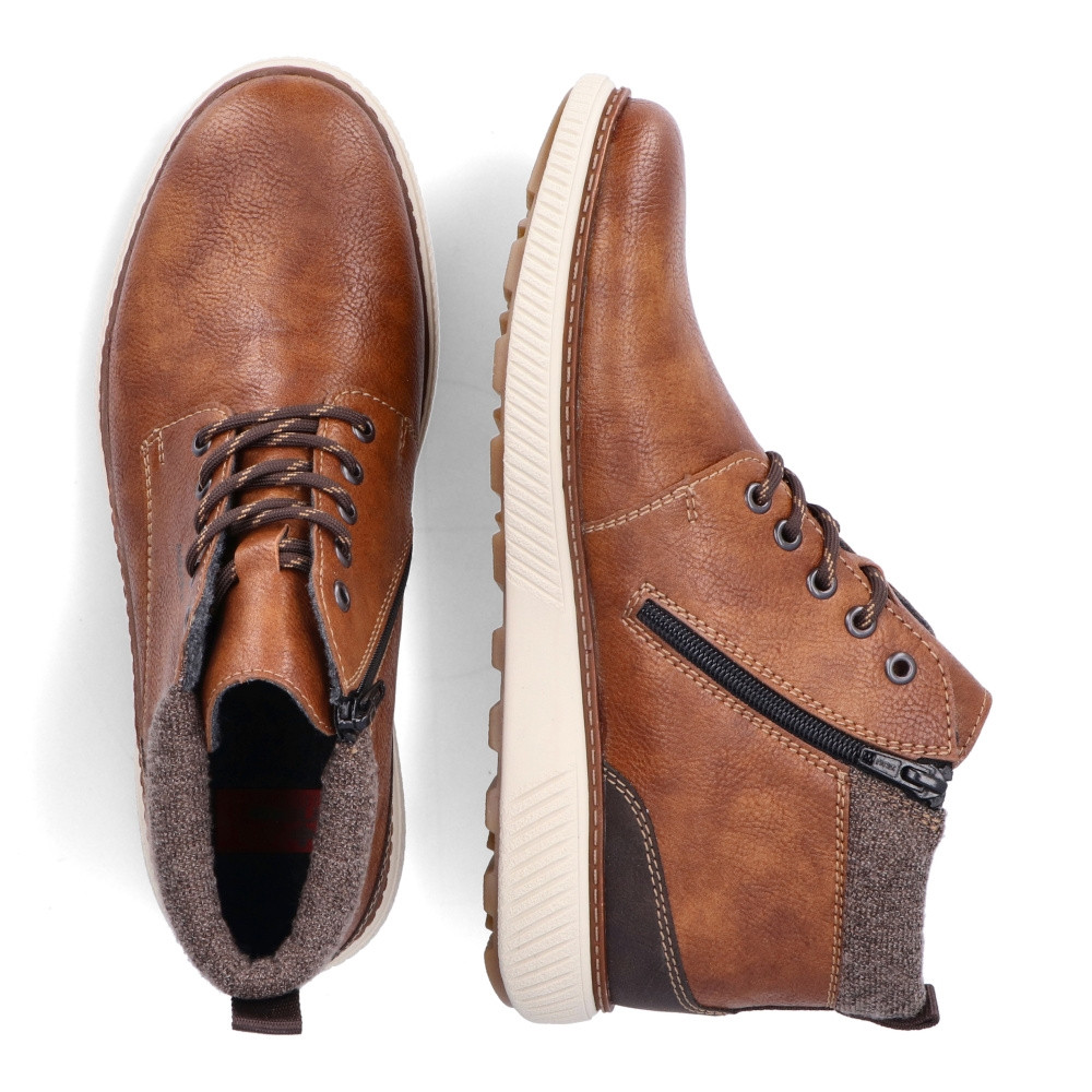 detail Pánská kotníková obuv RIEKER B3330-25 hnědá W3