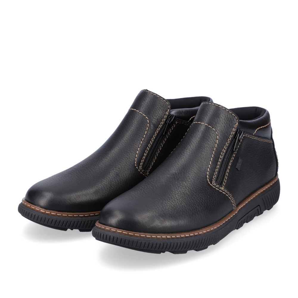 detail Pánská kotníková obuv RIEKER B3350-00 černá W3