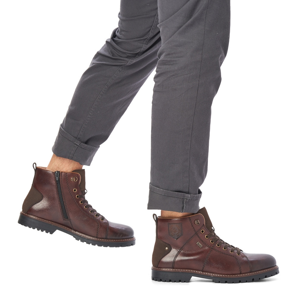 detail Pánská kotníková obuv RIEKER F3602-25 hnědá W2