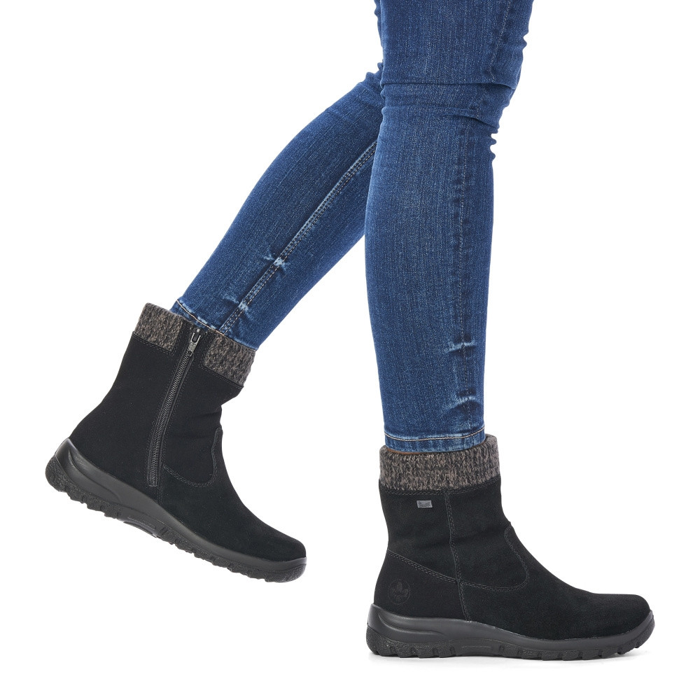 detail Dámská kotníková obuv RIEKER L7165-00 černá W4