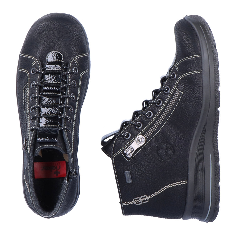 detail Dámská kotníková obuv RIEKER L7751-00 černá W4