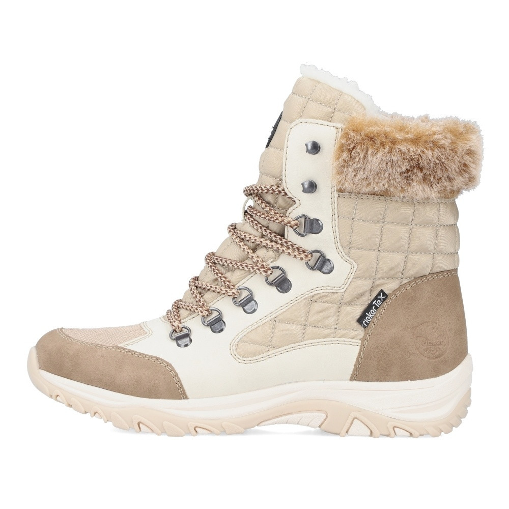 detail Dámská kotníková obuv RIEKER M9644-60 béžová W4