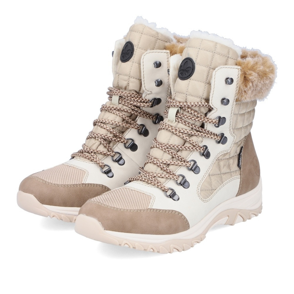 detail Dámská kotníková obuv RIEKER M9644-60 béžová W4