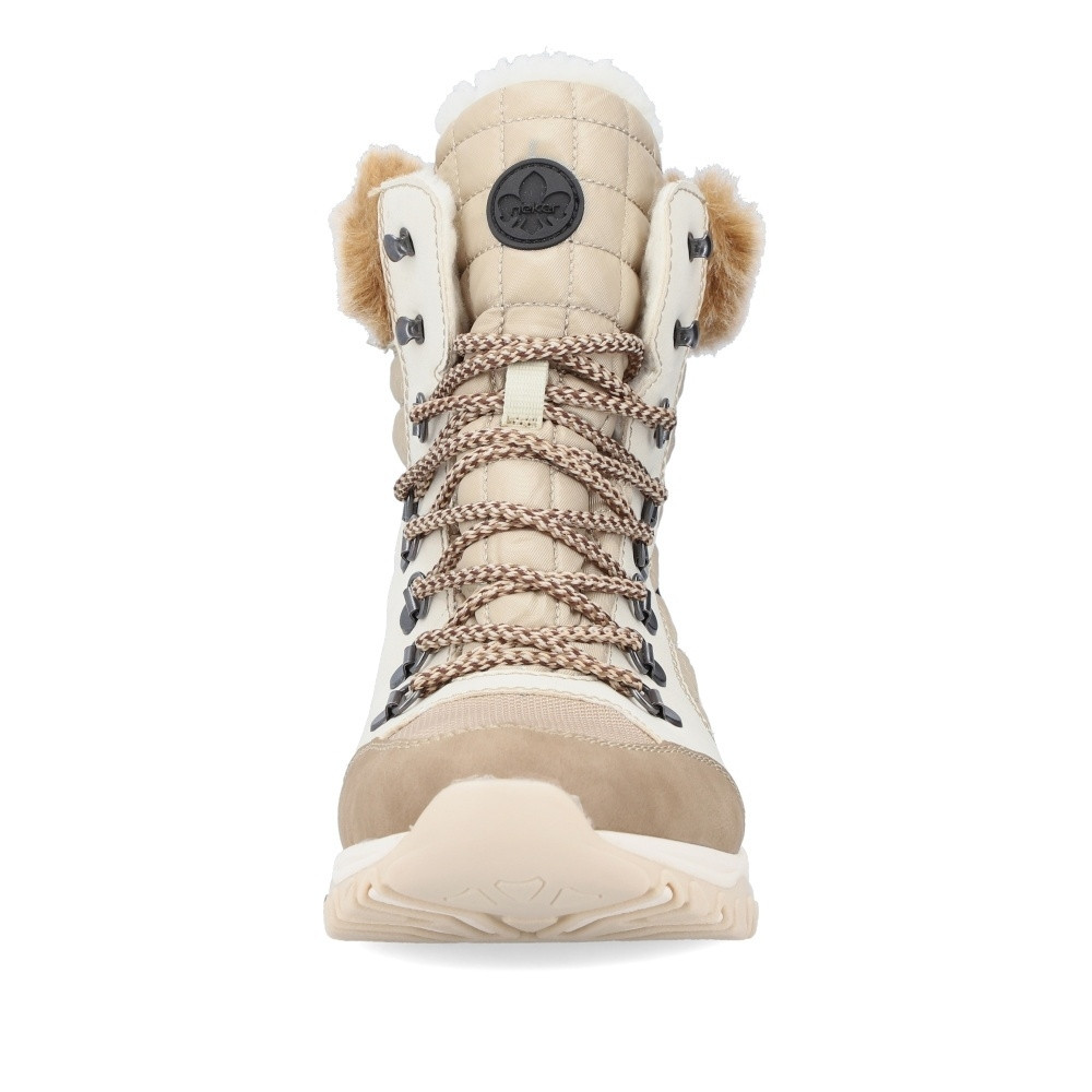 detail Dámská kotníková obuv RIEKER M9644-60 béžová W4