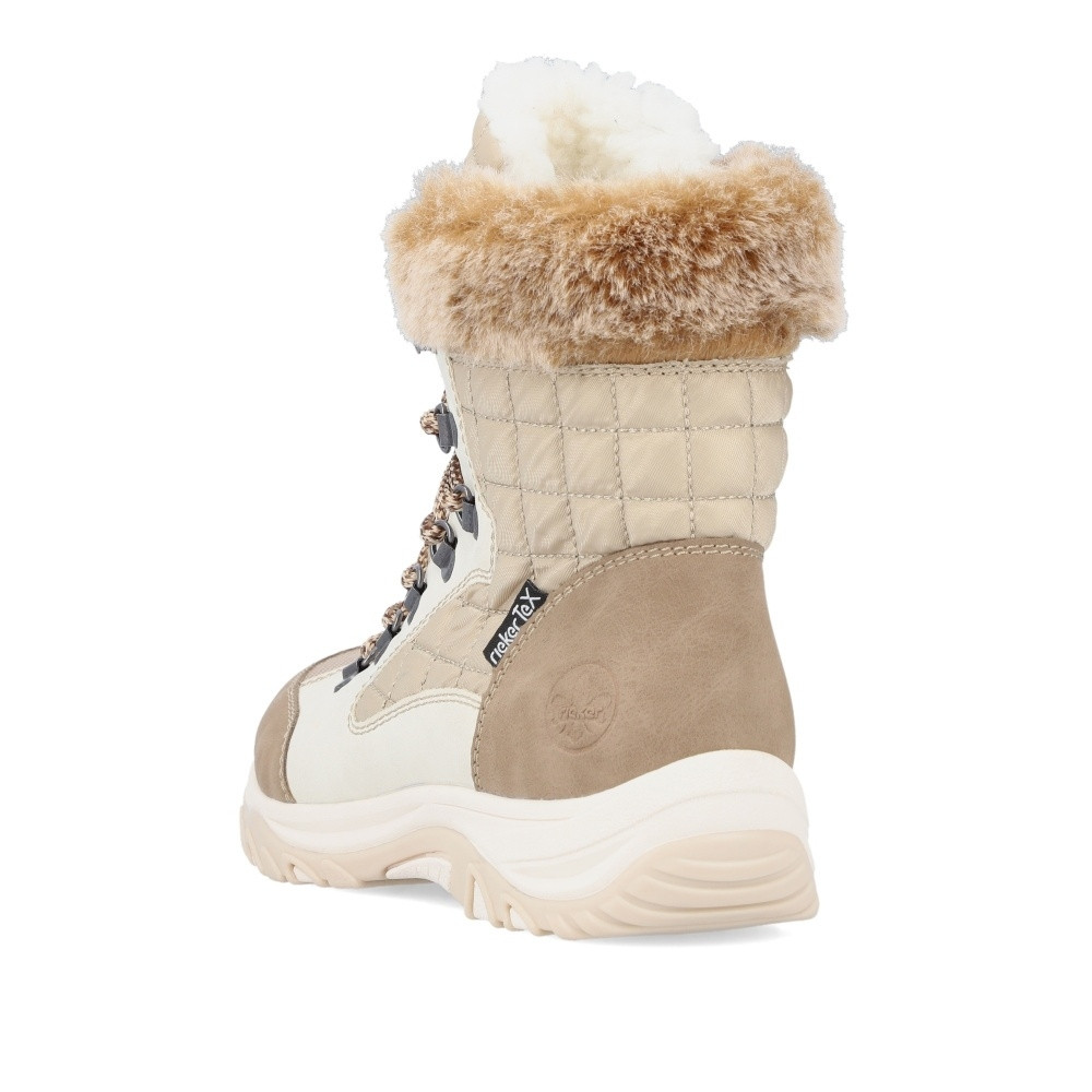 detail Dámská kotníková obuv RIEKER M9644-60 béžová W4