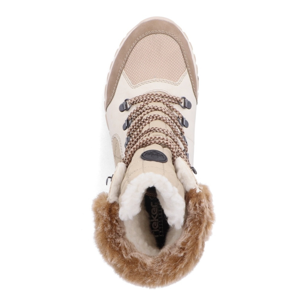 detail Dámská kotníková obuv RIEKER M9644-60 béžová W4