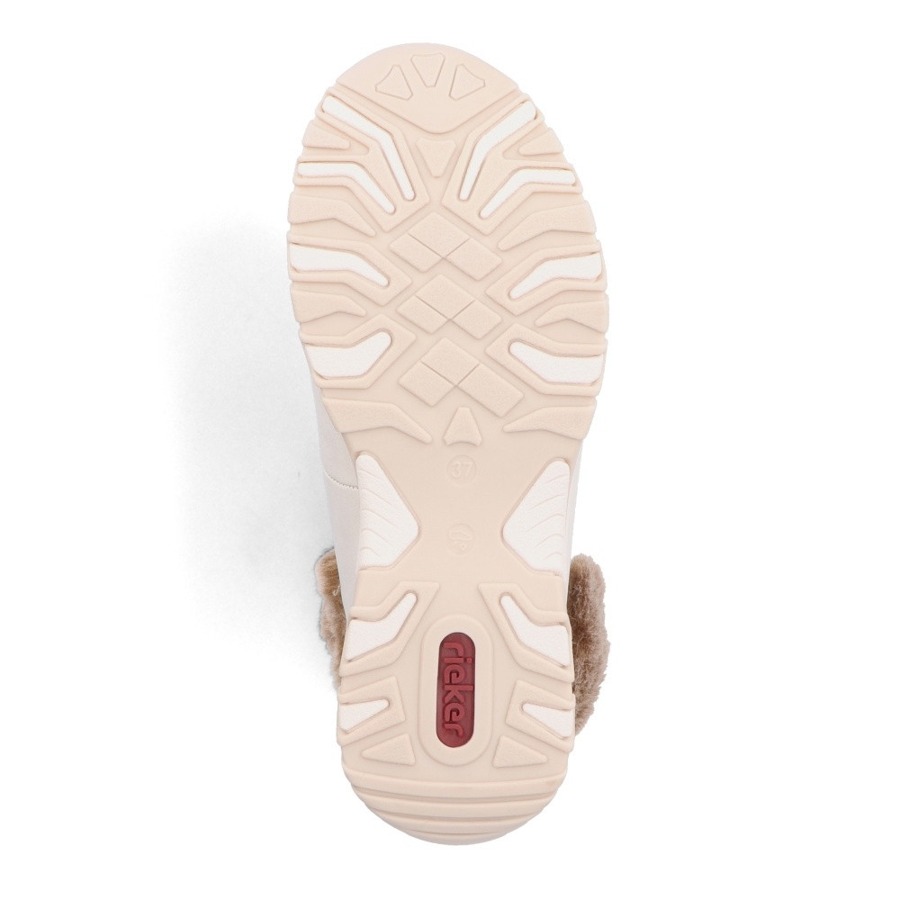 detail Dámská kotníková obuv RIEKER M9644-60 béžová W4