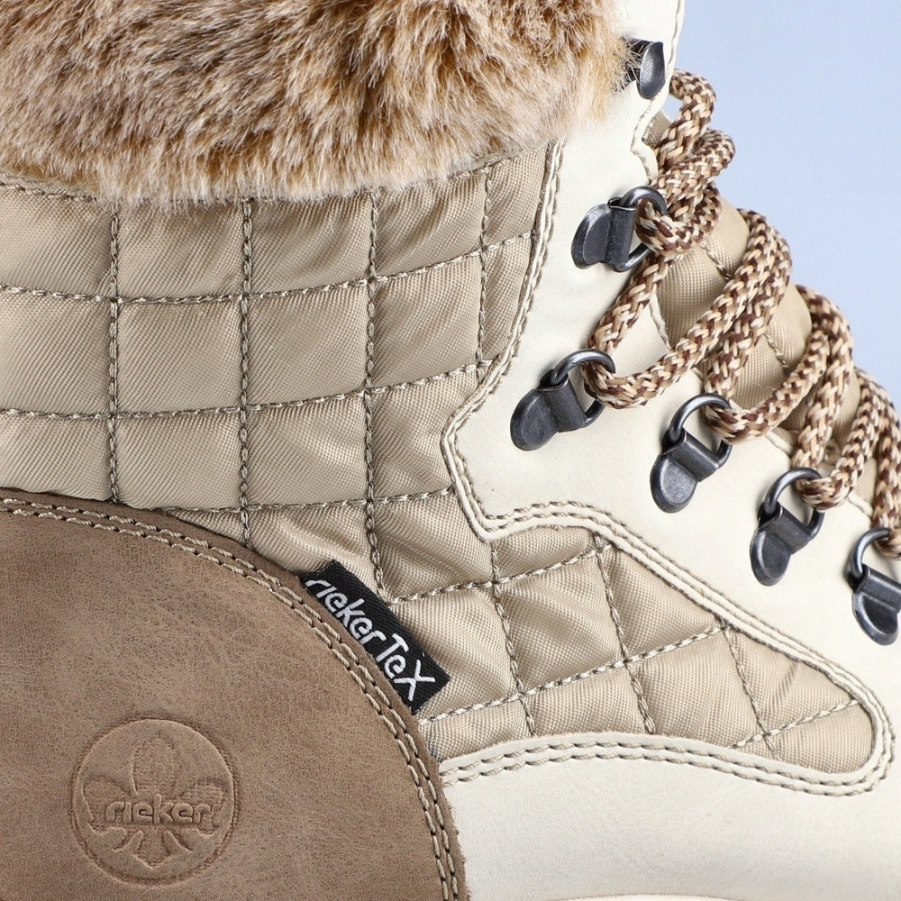 detail Dámská kotníková obuv RIEKER M9644-60 béžová W4
