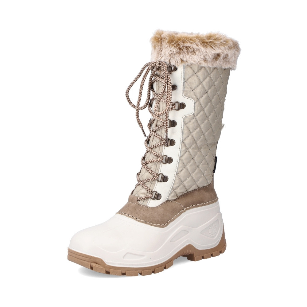 detail Dámské kozačky RIEKER RIE-10302233-W2 béžová