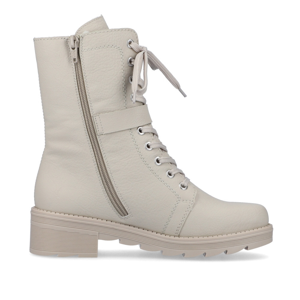 detail Dámská kotníková obuv RIEKER X0512-60 béžová W2