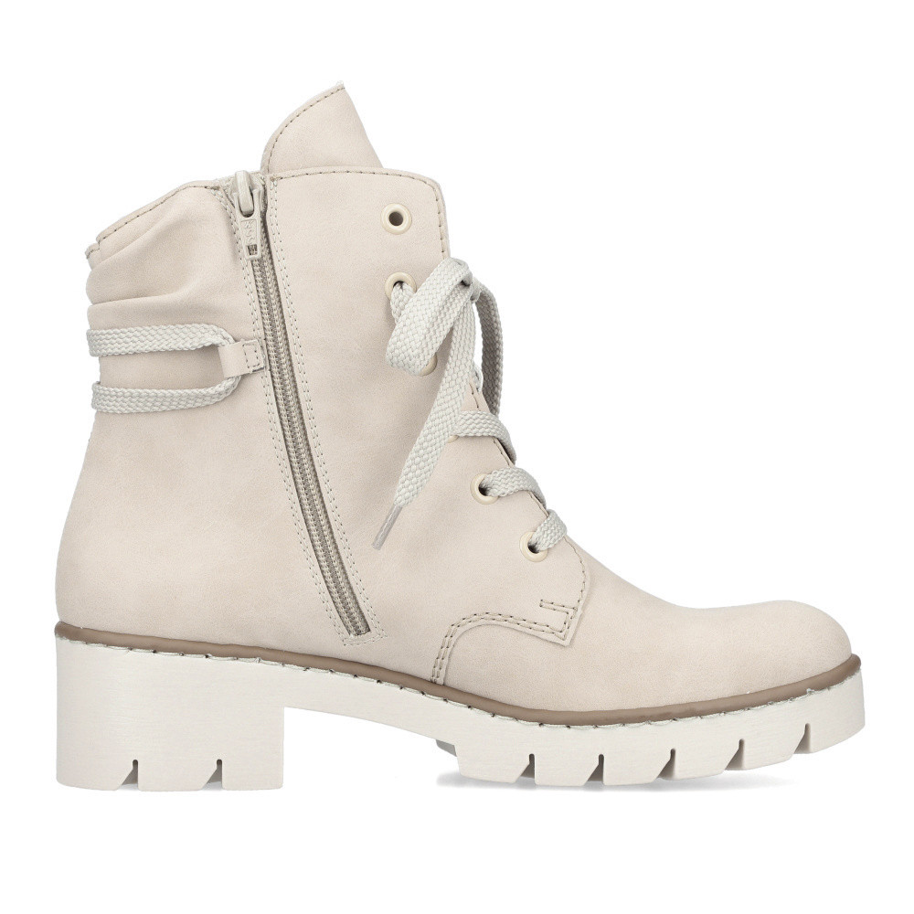 detail Dámská kotníková obuv RIEKER X5717-62 béžová W4