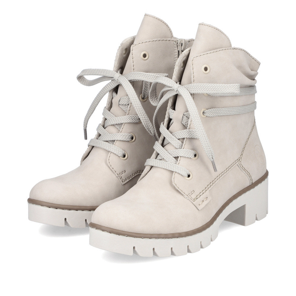 detail Dámská kotníková obuv RIEKER X5717-62 béžová W4