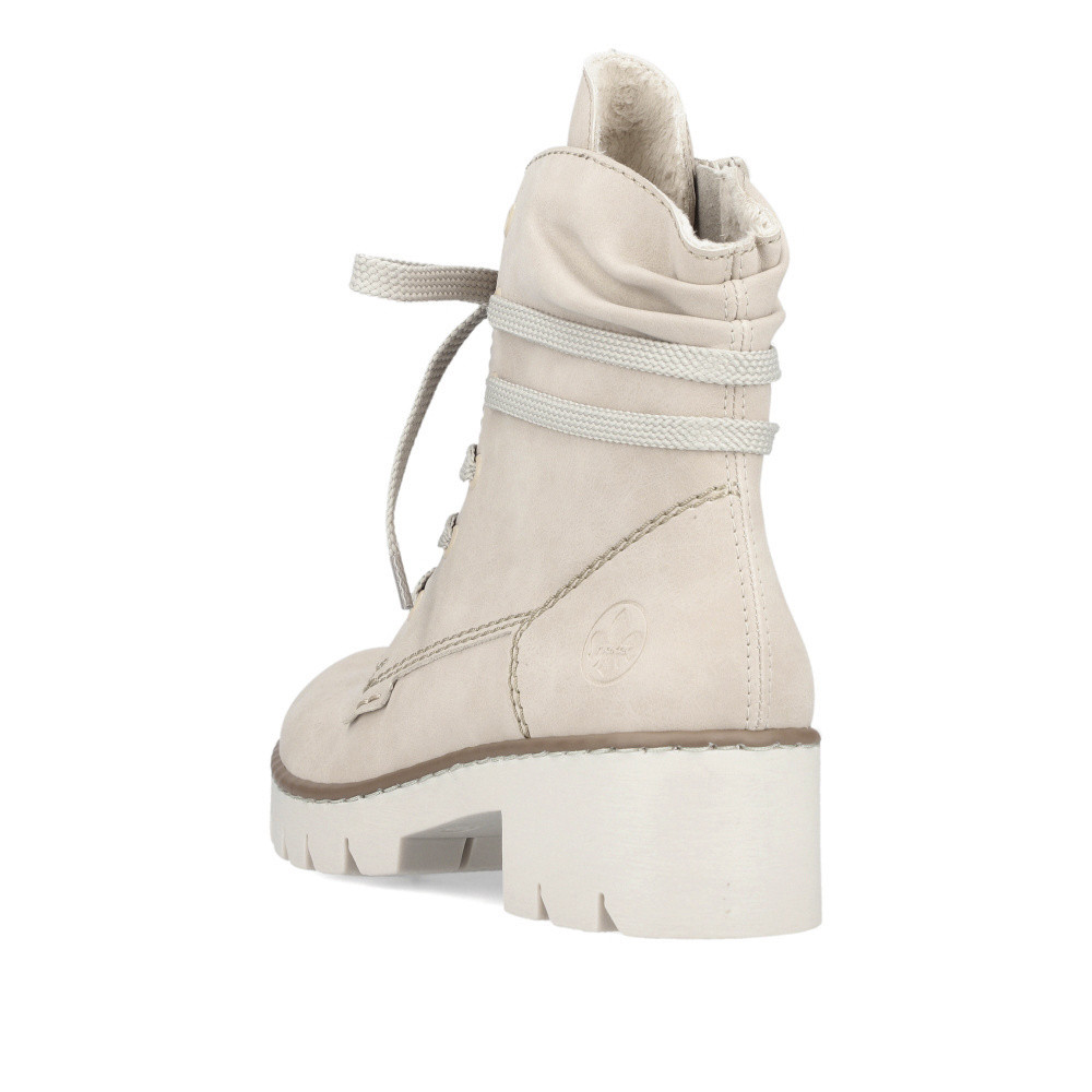 detail Dámská kotníková obuv RIEKER X5717-62 béžová W4