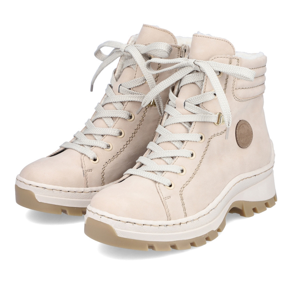 detail Dámská kotníková obuv RIEKER X9334-62 béžová W3