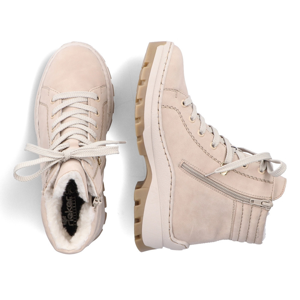 detail Dámská kotníková obuv RIEKER X9334-62 béžová W3