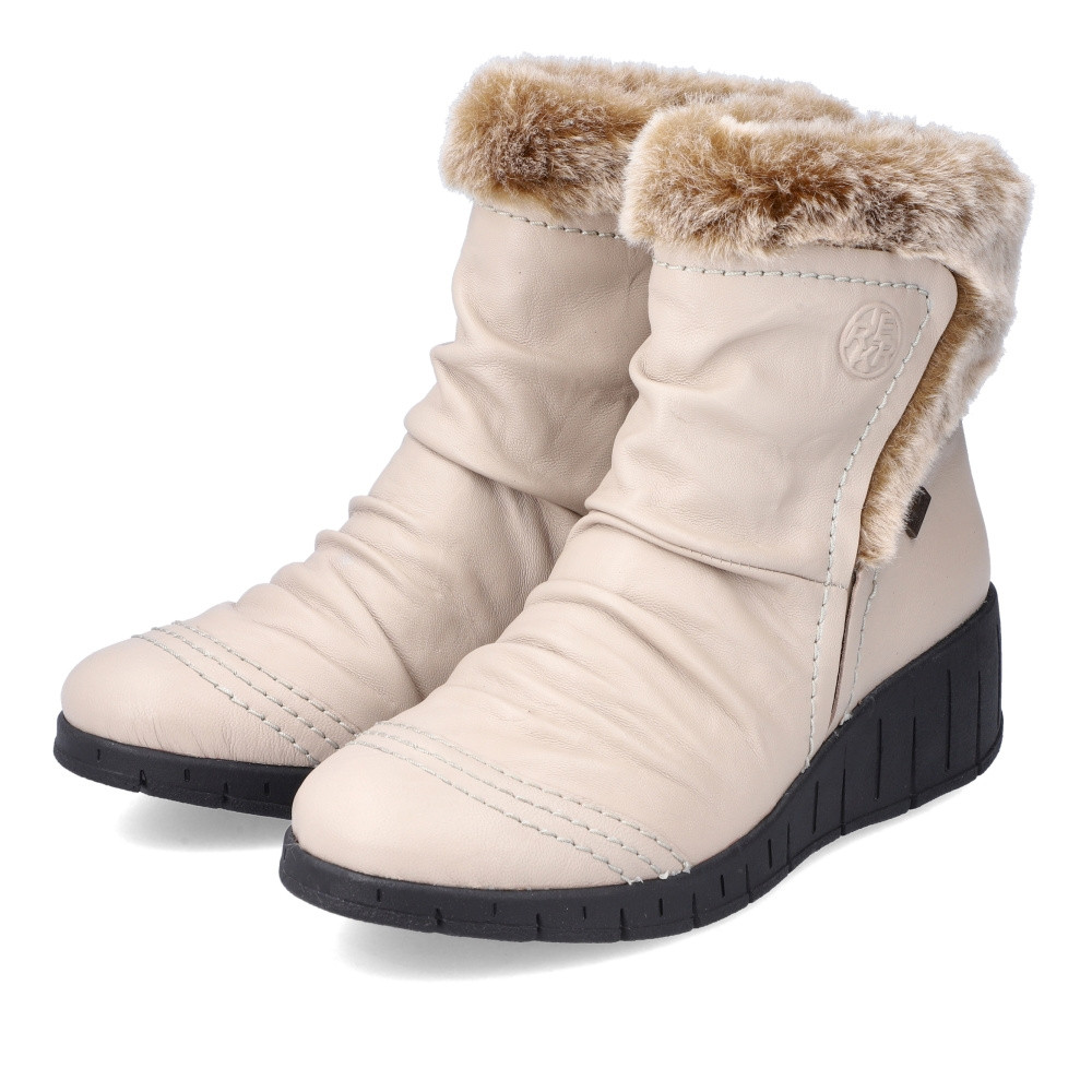 detail Dámská kotníková obuv RIEKER Y1361-60 béžová W4