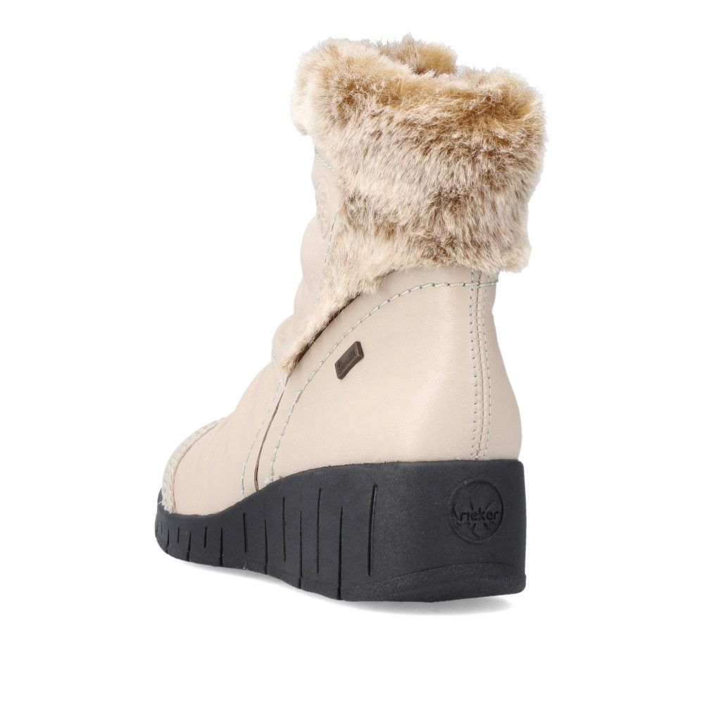 detail Dámská kotníková obuv RIEKER Y1361-60 béžová W4