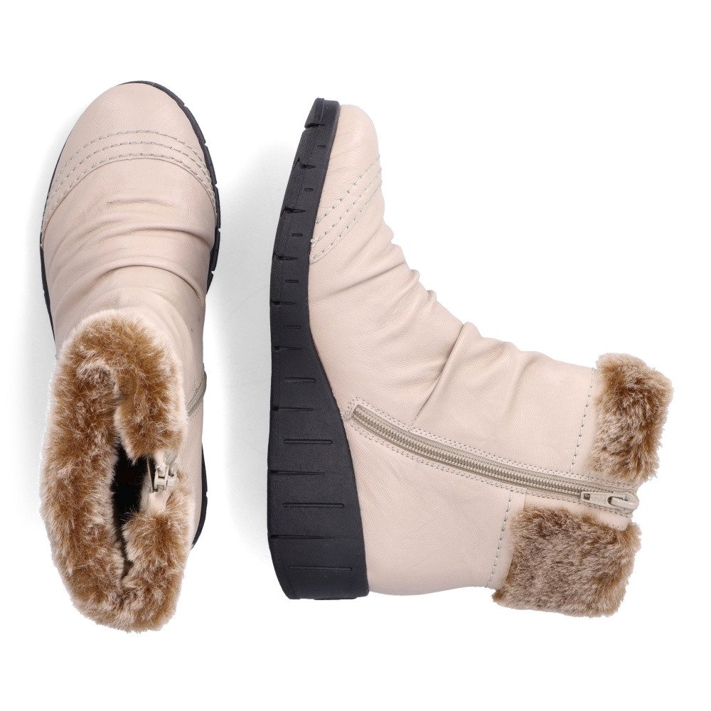 detail Dámská kotníková obuv RIEKER Y1361-60 béžová W4