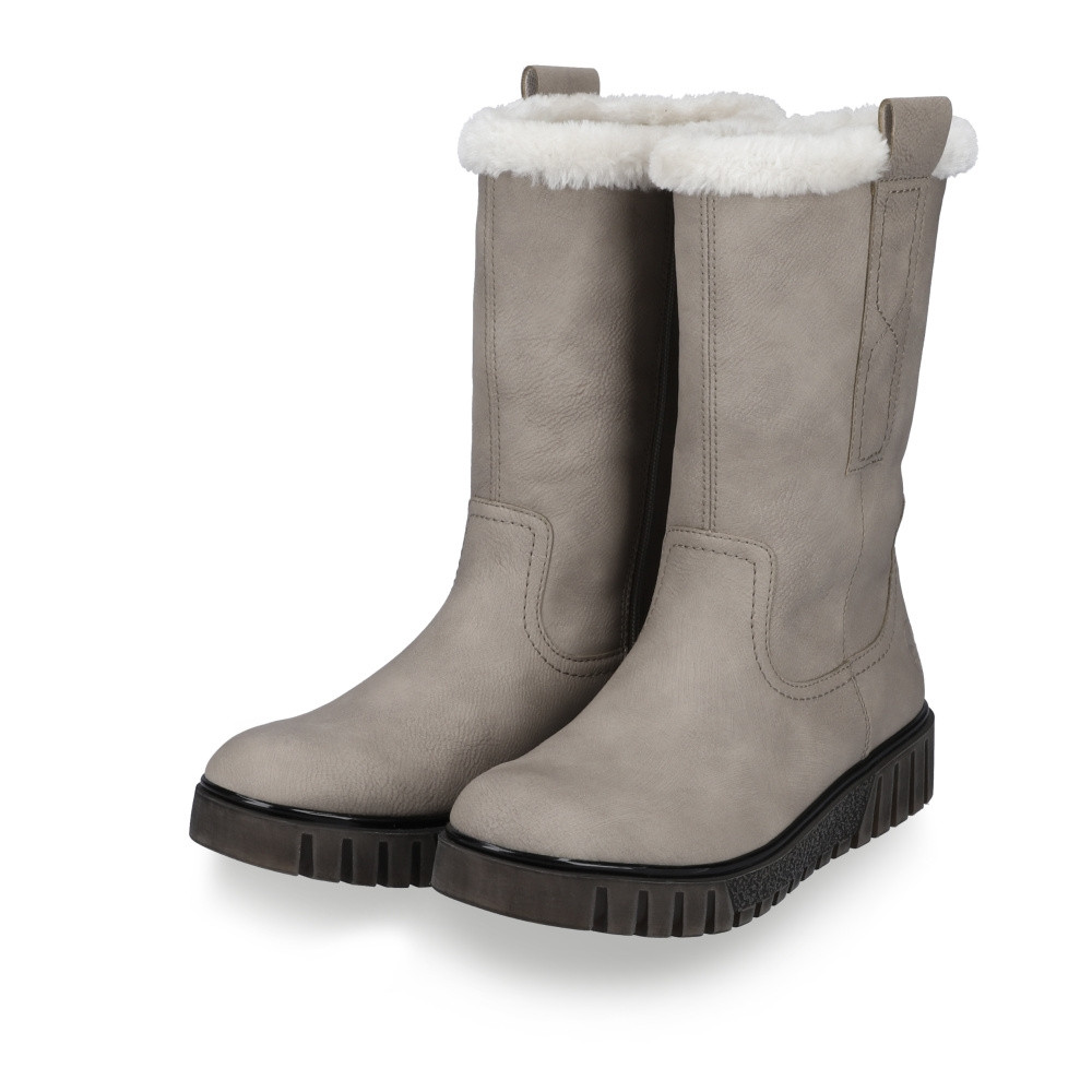 detail Dámské kozačky RIEKER Y3450-60 béžová W3