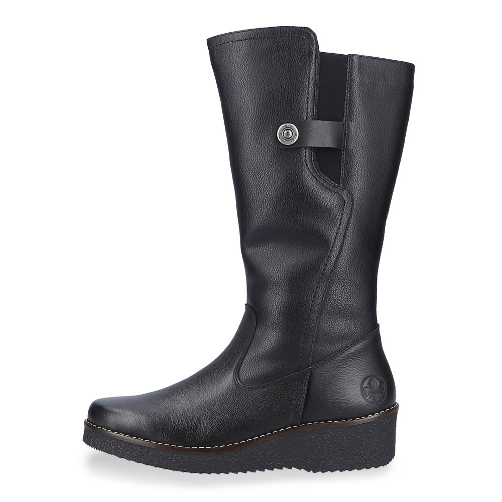 detail Dámské kozačky RIEKER Y4655-00 černá W4