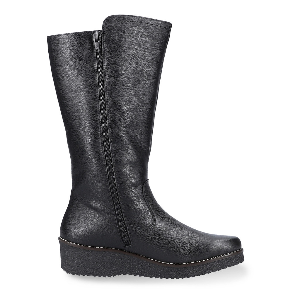 detail Dámské kozačky RIEKER Y4655-00 černá W4