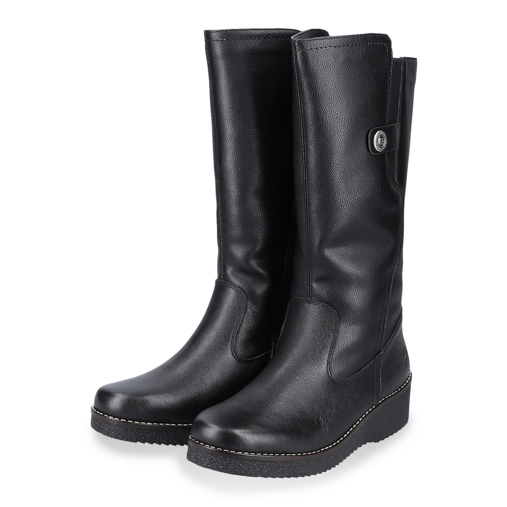 detail Dámské kozačky RIEKER Y4655-00 černá W4