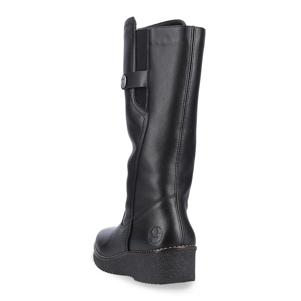 detail Dámské kozačky RIEKER Y4655-00 černá W4