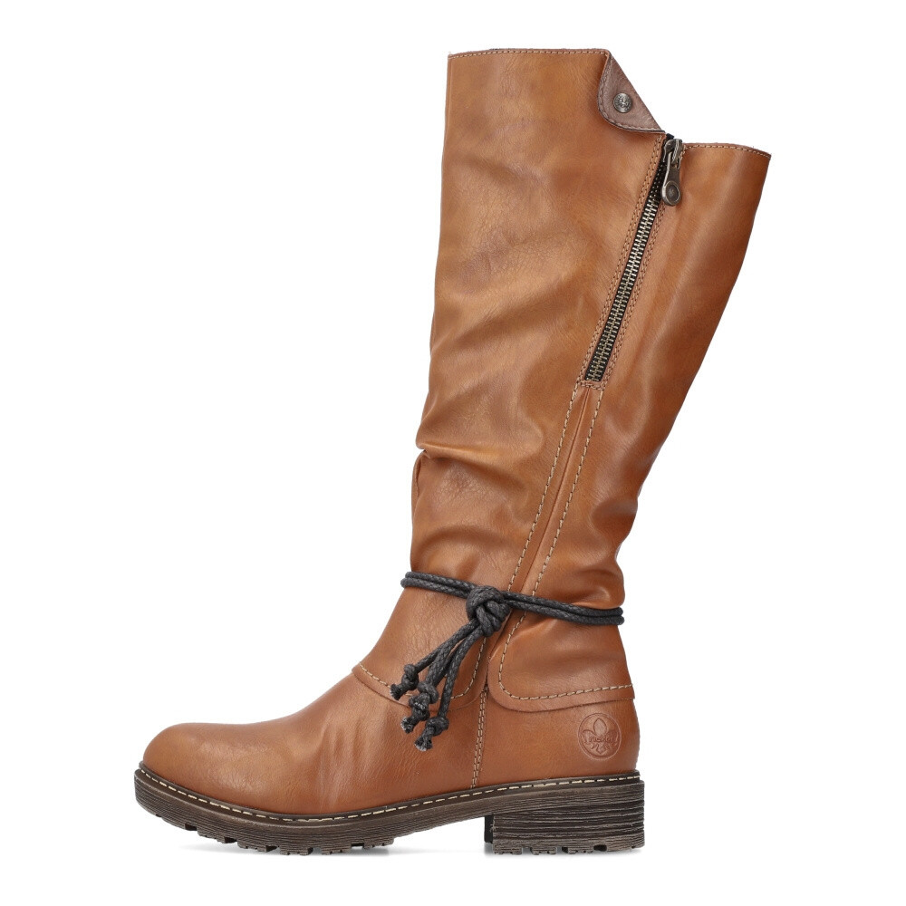 detail Dámské kozačky RIEKER Z4758-24 hnědá W4