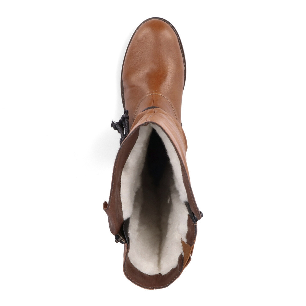 detail Dámské kozačky RIEKER Z4758-24 hnědá W4