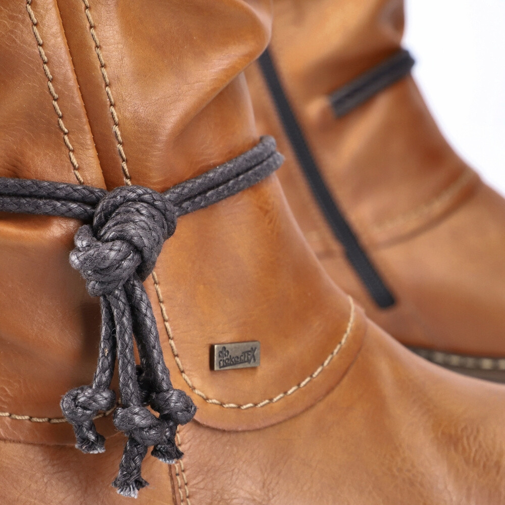 detail Dámské kozačky RIEKER Z4758-24 hnědá W4