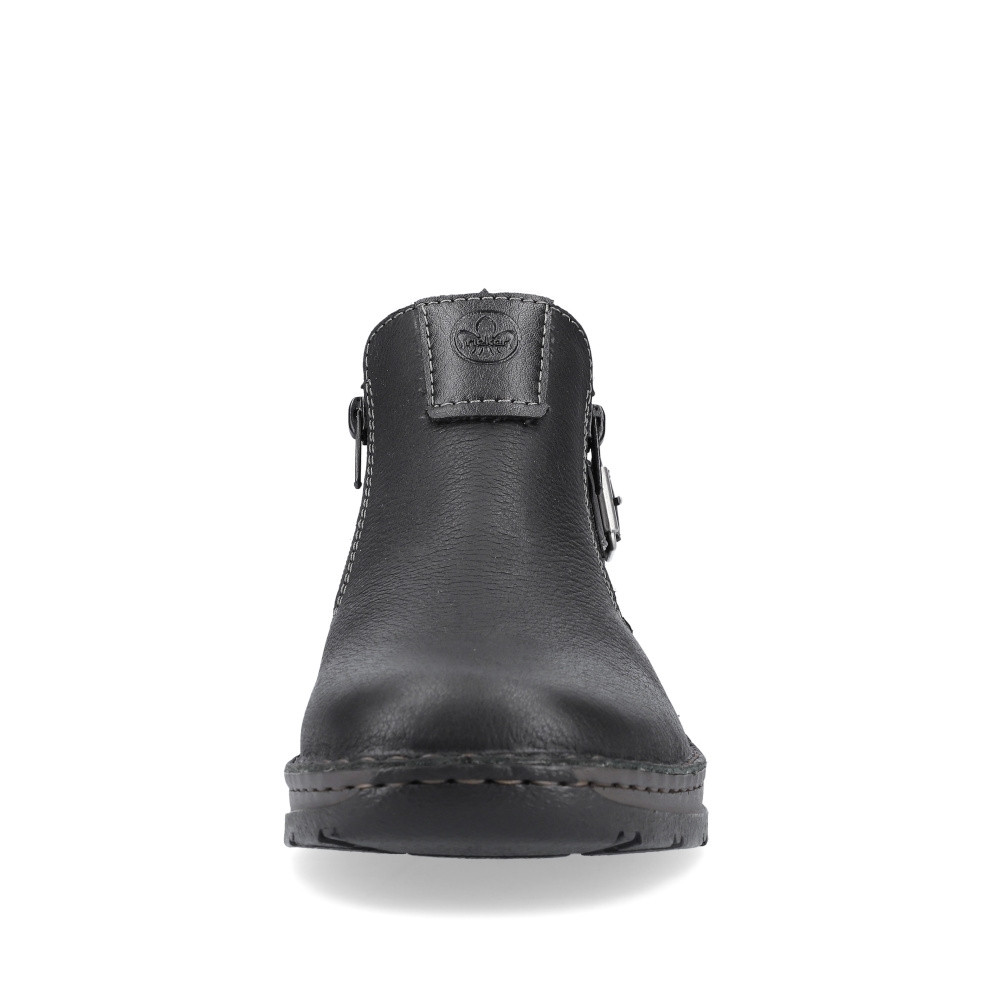 detail Pánska členková obuv RIEKER 05375-00 čierna W2