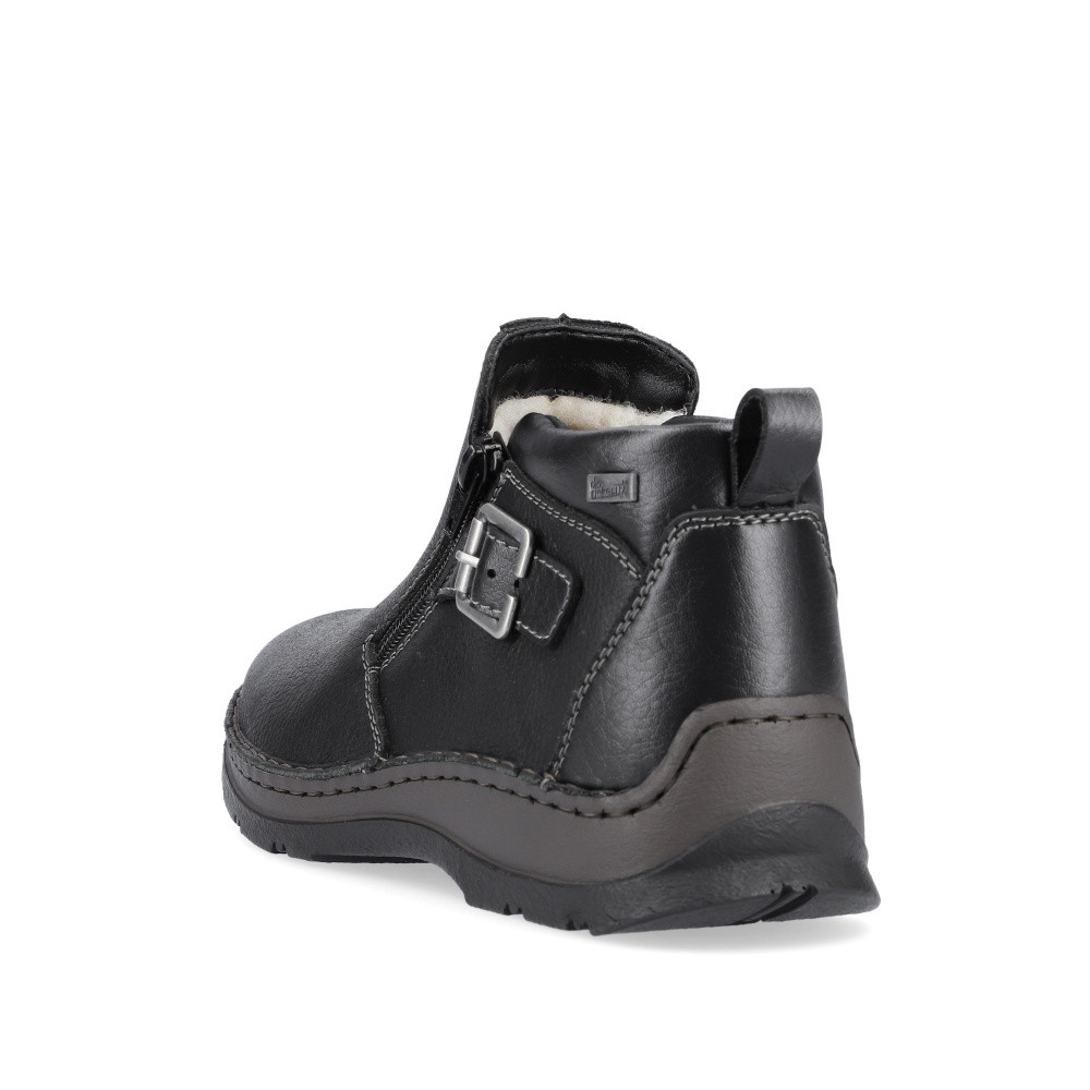 detail Pánska členková obuv RIEKER 05375-00 čierna W2